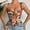 Orange, variant on Women's Summer Floral Corset Crop Top Strap Boned Bustier Cute Bodyshaper Trendy Going Out Tops
