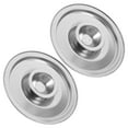thumbnail image 5 of DINHEAROM 2Set Stainless Steel Pot Lids Replacement Round Shape Silver Color for Kitchen Utensil, 5 of 7