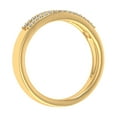 thumbnail image 2 of 1/4 Carat Baguette and Round Shape Diamond Wedding Band Ring in 10K Yellow Gold (Ring Size 11), 2 of 6