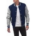 thumbnail image 5 of Bwdbhd Jackets for Men Fashion Men's Lightweight Casual Jackets Varsity Bomber Jacket Coat Long Sleeve Baseball Jacket Streetwear Navy,XL, 5 of 5