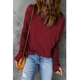 thumbnail image 4 of a.Jesdani Rouge Vif Manches Longues Col Rond - Chic Quotidien, 4 of 8