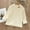 Beige, variant on Swuxness Girls' Fleece Long Sleeve Shirt, Toddler Fall Tops, Girls Fleece Lined Crew Neck Lace Top for Kids Beige, 1-2 Years