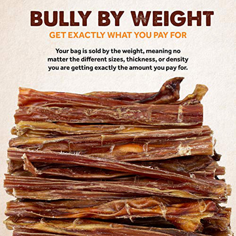 Downtown Pet Supply Bully Sticks for Small Dogs Rawhide Free Dog Chews 6", 1 lb