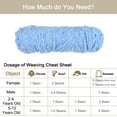 thumbnail image 4 of Unique Bargains Chenille Polyester Velvet Light Blue Yarn, 3 Skeins, 4 of 7