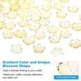 thumbnail image 4 of 100 Pcs Gold-Plated Acrylic Cherry Blossom Flower Beads, 18mm Gold-Plated Cherry Blossom Floral Spacer Beads for Bracelets, Earrings, Necklaces, Jewelry Making and DIY Crafts,Yellow, 4 of 7
