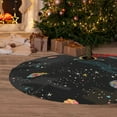 thumbnail image 6 of Yiaed Galaxy Print Christmas Tree Skirt , Tree SkirtsTree Mat for Christmas Winter Holiday Indoor Decorations-48", 6 of 7