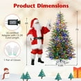 thumbnail image 2 of 7 FT Pre-Lit Artificial Christmas Tree w/300 LED Lights 11 Modes 678 Branch Tips, 2 of 10