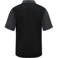 thumbnail image 2 of Red Kap Short Sleeve Performance Knit Color-Block Polo SK56 Black/ Charcoal S, 2 of 4
