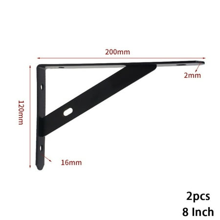 

2 x Metal Shelf Bracket L Shape Thickened Corner Brace Shelf Right Angle Bracket