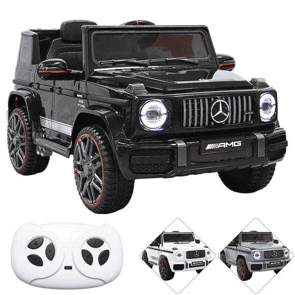 Camioneta Montable Eléctrica AMG Mercedes Benz G-63 para Niños 12V Bluetooth Apto a partir de 3 años Soporta Hasta 35 kg - Negro