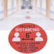 thumbnail image 4 of 5 unids/bolsa tienda Hospital distancia advertencia piso pegatina seguridad distancia señal calcomanía redonda #2, 4 of 8