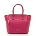 thumbnail image 3 of Pre-Owned Valentino Calfskin Rockstud Double Handle Medium Tote, 3 of 11