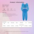 thumbnail image 6 of TiaoBug Womens Delly Dance Outfits Flare Sleeve Crop Top with Chiffon Harem Pants Dancewear Set Sky Blue One Size, 6 of 6