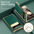 thumbnail image 6 of Dteck for Google Pixel Fold Case with Hinge Protection, Shockproof Plating PU Leather Built in Screen Protector Wireless Charging Foldable Kickstand Phone Cover 5G 2023,Green, 6 of 8