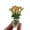 Transparent yellow, variant on Crystal Flower Figure Collectibles Hand Blown Glass Flowers Bouquet Handcraft Gift for DIYer Decorative Projects