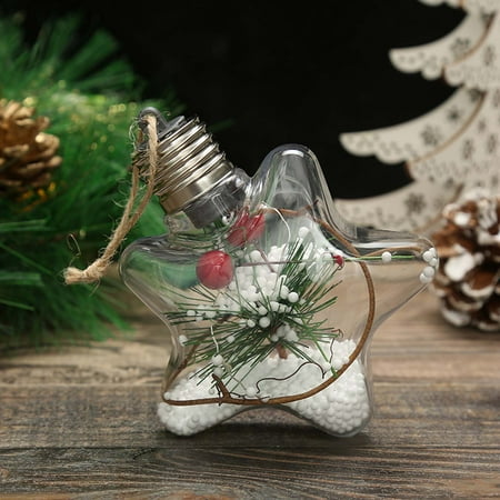 

TUTUnaumb Winter Festival New Sale Christmas LED Transparent Christmas Ball Christmas Tree Pendant Glowing-Multicolor