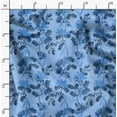 thumbnail image 2 of Soimoi Velvet Blue Fabric By the Yard - 54 Inch Wide - Florals, Leaves Print Fabric - Elegant & Beautiful Patterns for Fashion and Home Decor Printed Fabric, 2 of 6