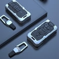 thumbnail image 4 of Key Cover Case, Zinc Alloy Smart Remote Key Fob Case Protector Shell Compatible with Audi A4 Q7 Q5 TT A3 A6 SQ5 R8 S5, 4 of 9