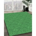 thumbnail image 3 of Ahgly Tapis Rond Lavable en Machine Intérieur Transitionnel Vert Forêt, 3 Pieds Rond, 3 of 7
