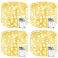 thumbnail image 1 of String Lights BOSSERN, 4 x 60 LED, 6 m, con temporizador, funciona con pilas, color blanco cálido, 1 of 8