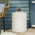thumbnail image 4 of Llinc Store 19" Height Outdoor Decorational Side Table, Lightweight Minimalist Concrete Design End Table, 4 of 9