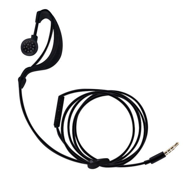 Injueey Tubo de aire universal suave de 3,5 mm en el oído Monaural Elástico Flexible Teléfono Auricular Anti radiación Auricular Micrófono Cables de audio/vídeo