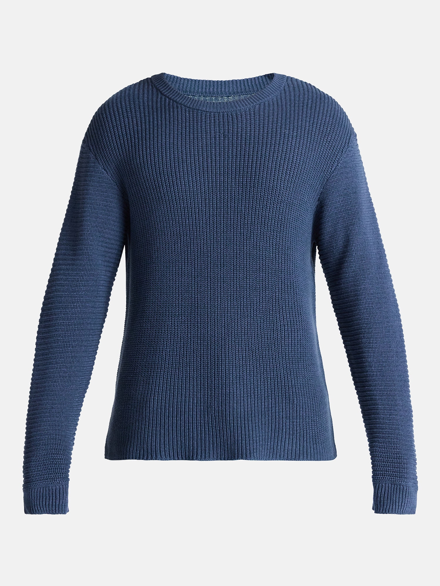 No Boundaries Marled Cotton Crewneck Pullover Sweater, Midweight, Men's & Big Men's
