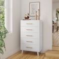 thumbnail image 3 of Asofer Bedroom Furniture Sets - Includes 5 Drawer Dresser & 6 Drawer Dresser, White, 3 of 12