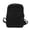 Black Backpack, variant on Canvas Square Backpack, Mini Casual Backpack, Solid Color Schoolbag for College Work Travel, Black