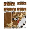 thumbnail image 3 of Kitchen Cafe Valance Curtain for Small Windows,Farm Animal Rooster Cock and Sunflowers Rod Pocket Short Valances Black White Grid Window Treatment Panel for Living Room/Bedroom/Bathroom,42x18in, 3 of 9