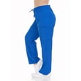 thumbnail image 4 of HEAL+WEAR Women's Straight-Leg Scrub Pants Elastic Drawstring Waist 4-Way Stretch Wrinkle-Resistant Medical, 4 of 5