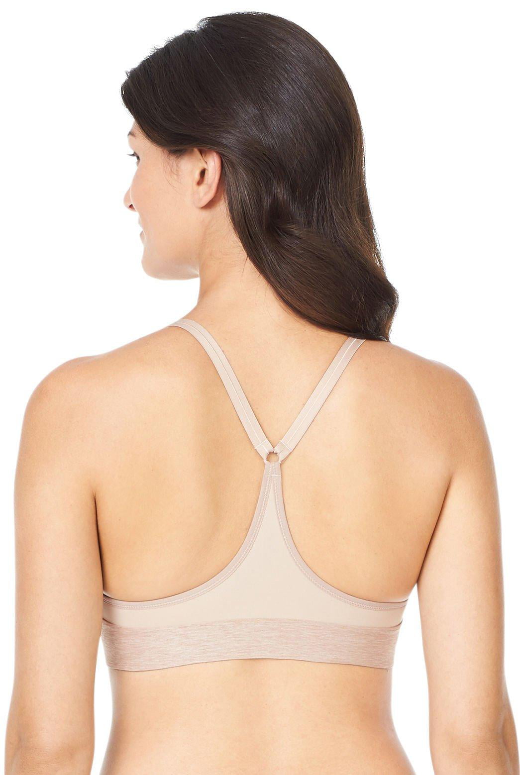 Women's Warner's RM4281A Play it Cool Wire-Free Cooling Racerback Bra  (White 38D) 