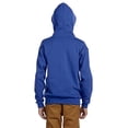 thumbnail image 2 of Jerzees Youth NuBlend Full Zip Hooded Sweatshirt, M, Royal, 2 of 3