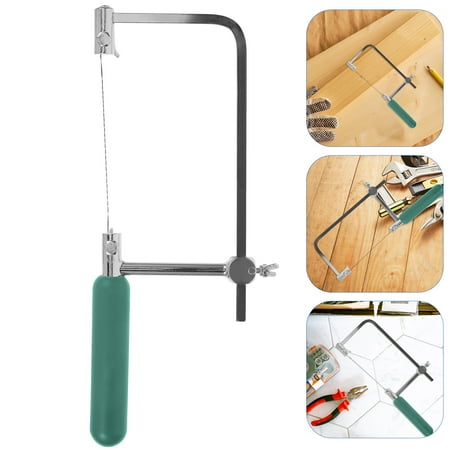 NIYANGLE 1Pack Green Jigsaw Woodworking Hand Tool with Ergonomic Grip Jewelers Tools
