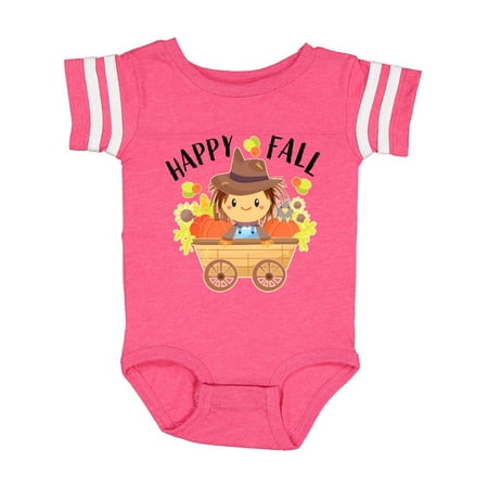 

Inktastic Happy Fall cute autumn scarecrow Gift Baby Boy or Baby Girl Bodysuit
