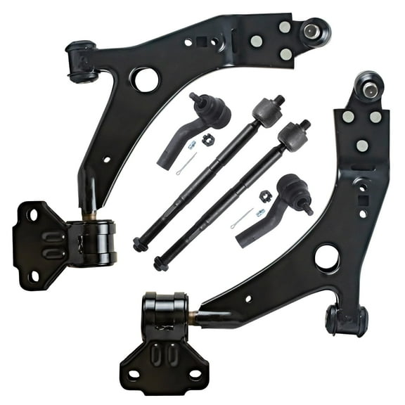 Detroit Axle - Front Lower Control Arm with Ball Joint   Tie Rods End Links Kit Replacement for 2013-2018 Ford Escape - 6pc Set