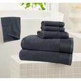 thumbnail image 5 of GLAMBURG Ultra Soft 6 Pack Cotton Towel Set, Contain 2 Bath Towel 28x55 inch, 2 Hand Towel 16x24 inch & 2 Wash Coth 12x12 inch, Compact Lightweight Quickdry Towel Set for Everyday use - Charcoal Grey, 5 of 8