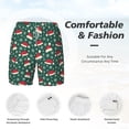 thumbnail image 3 of Balery Santa Hat Joy Green Festive Mens Swim Trunks Swim Shorts for Men Quick Dry Inseam Beach Shorts with Compression Liner Pocket-Small, 3 of 9