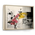 thumbnail image 2 of Designart "Sumi Blossom Asian Painting III" Asian Floater Framed Wall Art Living Room, 2 of 7