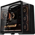 thumbnail image 2 of Hoengager Astral Plus Gaming Desktop -AMD Ryzen 7 9800X3D 8-Core 5.2GHz-RX 9070 XT GDDR6 -16GB DDR5-1TB PCIe and 2TB SSD-RGB Fans-Windows 11-Black, 2 of 9