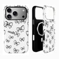thumbnail image 1 of SKLYDDI Étui Mignon avec Nœuds Noirs pour iPhone 17 Air, Compatible MagSafe, 1 of 7