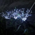 thumbnail image 5 of Christmas Solar Garden Firework Lights, GoXteam Outdoor Waterproof 2 Pack 120 LED Sparklers Solar Lights with 8 Modes for Outside Patio Backyard Yard Pathway Walkway Decorations (White), 5 of 7