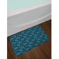 thumbnail image 2 of Scallop Bath Mat, Repetitive Seashell Aquatic Underwater Sea Creatures Pattern, Plush Bathroom Decor Mat with Non Slip Backing, 29.5" X 17.5", Petrol Blue, by Ambesonne, 2 of 2