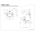 thumbnail image 3 of Kingston Brass FB2608EFL 4 in. Centerset Bathroom Faucet, Brushed Nickel, 3 of 3
