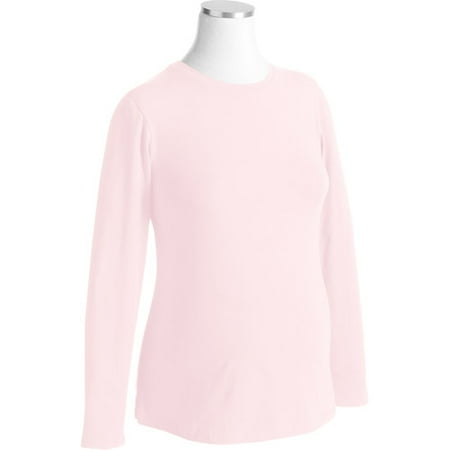 Maternity Basic Long-Sleeve Crew Tee