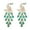 Green, variant on Peacock Teardrop Earrings, Peacock Chandelier Earrings for Women, Bohemian Phoenix Bird Earrings, Cute Peacock Feather Statement Earrings for Ladies