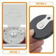 thumbnail image 3 of FRCOLOR pitch pipe Pitch Pipe Tuner 13-tone Note Selector Music Accessory Tuning Device Supply,2.74"X2.74"X0.47", 3 of 5