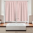 thumbnail image 2 of Ambesonne Flowers Kitchen Curtains, Vintage Damask Home, 55"x39", Pale Pink White, 2 of 3
