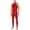 Red, variant on Mens Glossy Stretchy Sleeveless Leotard Rash Guard Oil Shiny Unitard Bathing Suits Green XL
