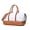Two Tone White Canvas with Brown Leather, variant on Weekender Travel Duffle in Beige Canvas and Genuine Leather